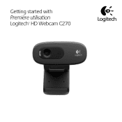 Logitech HD Webcam C270 Getting Started Guide