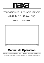 Naxa NTS-7500K Spanish manual