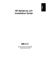 HP D7171A HP Netserver LPr Installation Guide