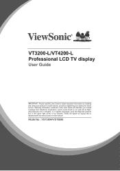 ViewSonic VT3200-L VT3200-L, VT4200-L User Guide (English), M Region