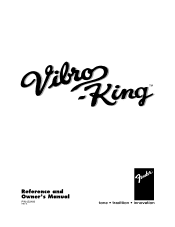 Fender Vibro-King Owners Manual