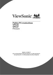 ViewSonic VPC25-W53-P1 Quick Start Guide Suomi