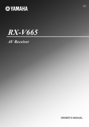 Yamaha RX-V665BL Owners Manual