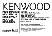 Kenwood KDC-225 User Manual