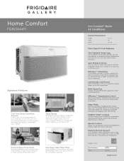 Frigidaire FGRC1044T1 Product Specifications Sheet