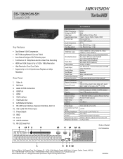 Hikvision DS-7332HGHI-SH Data Sheet