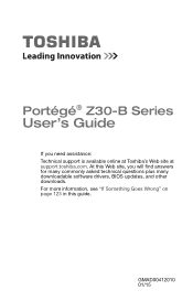 Toshiba Z30-BBT1300 Portege  Z30-B Series Windows 8.1 User's Guide
