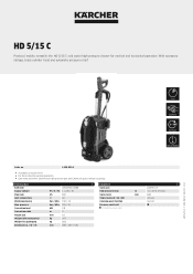 Karcher HD 5/15 C Product information