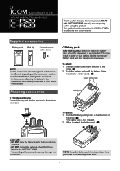 Icom IC-F52D Accessories Guide