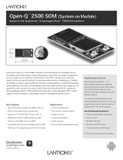 Lantronix Open-Q 2500 SOM Open-Q 2500 SOM Product Brief