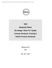 Dell Latitude 3180 Intel Re-image Guide