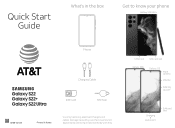 Samsung Galaxy S22 ATT Quick Start Guide
