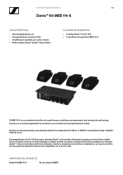 Sennheiser MEB 114 Especificaciones del producto Dantetm Kit MEB 114-S