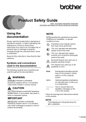 Brother International MFC-J6930DW Product Safety Guide