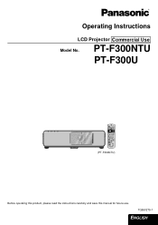 Panasonic PTF300U PTF300NTU User Guide