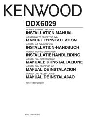 Kenwood DDX6029 User Manual 1