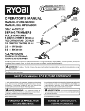 Ryobi RY34426 Operator's Manual