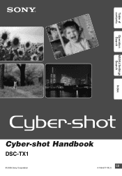 Sony DSCTX1S Cyber-shot® Handbook