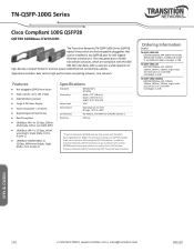 Lantronix TN-QSFP-100G Series TN-QSFP-100G Series Datasheet 288.52 KB
