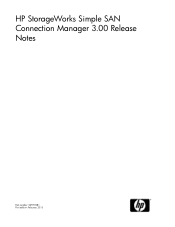 HP StorageWorks 8/20q HP StorageWorks Simple SAN connection manager release notes (5697-0281, February 2010)