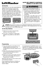 LiftMaster 811LM Owners Manual - English French Spanish