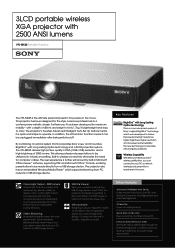 Sony VPLMX25 Brochure