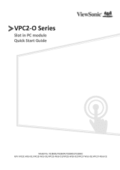 ViewSonic VPC25-W53-O1 Quick Start Guide