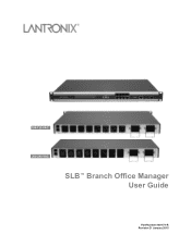 Lantronix Lantronix SLB Lantronix SLB – User Guide
