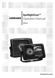 Lowrance SpotlightScan Sonar SpotlightScan Operation Manual EN