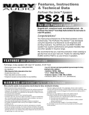 Nady PS-215 Manual