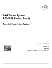 Intel S2400BB Intel Server System R2000BB family