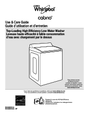 Whirlpool WTW8510FW Use & Care Guide