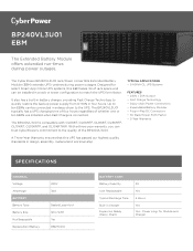 CyberPower BP240VL3U01 Datasheet
