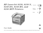 HP 8150n HP LaserJet 8150 Series Printer -  User Guide