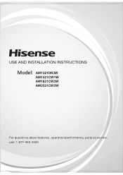 Hisense AW1221DR3W User Manual
