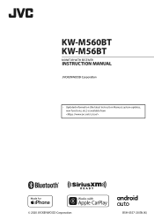 JVC KW-M56BT Instruction Manual America