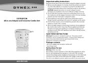 Dynex DX-TADPCON Quick Setup Guide (English)
