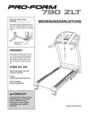 ProForm 790 Zlt Cwl Treadmill German Manual