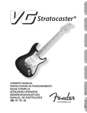 Fender VG Stratocaster Owners Manual