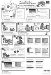 HP 990cxi HP DeskJet 900C Series  Printer - (English, Spanish, French, Portuguese) Windows Quick Start Guide