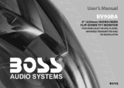 Boss Audio BV90BA User Manual in English
