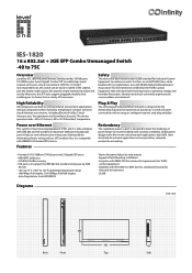LevelOne IES-1820 Datasheet