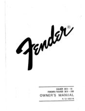 Fender SKX-15R Owner Manual