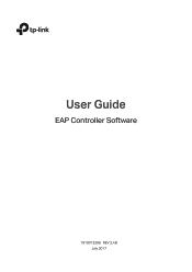 TP-Link Omada Software Controller EAP Controller V2.4.8 User Guide