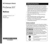 Epson ProSense 307 Notices and Warranty
