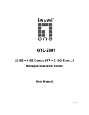 LevelOne GTL-2691 Manual