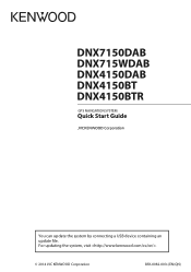 Kenwood DNX4150BT Quick Start Guide 2