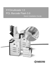 Kyocera TASKalfa 6551ci PCL Barcode Flash 3.0/KYOmulticode 1.0  Quick Installation Guide Rev-3.4.03.2013