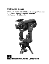 Meade 16 inch Instruction Manual