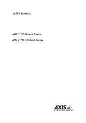 Axis Communications Q1755 Q1755/Q1755-E - User Manual
